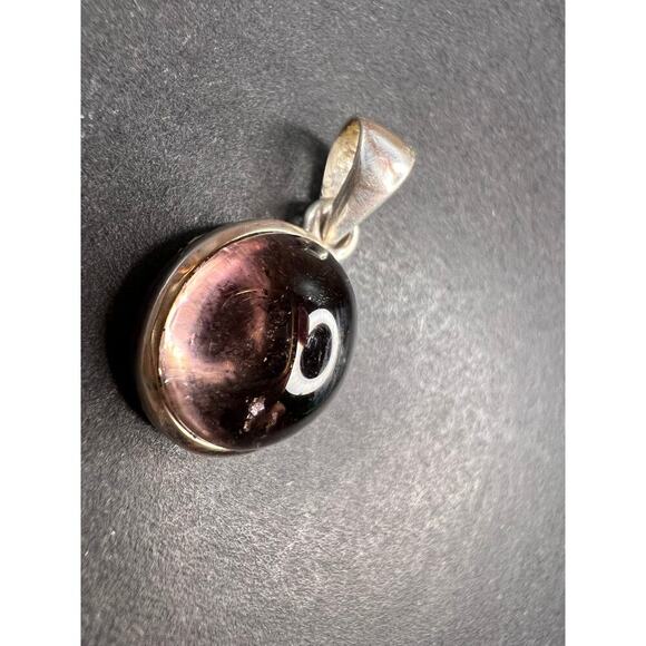 NEW lilac bi color tourmaline sterling silver pendant 2.70 grams - Picture 16 of 16